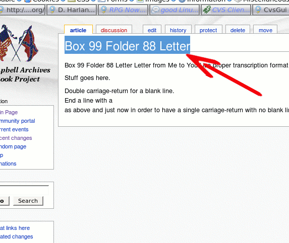 Block and Copy the Title